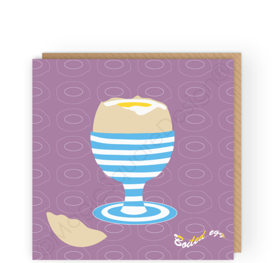 Boiled Egg Greetings Card
