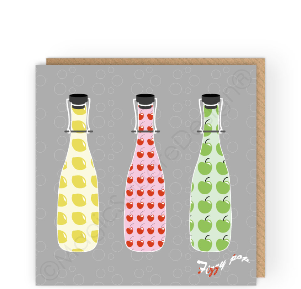 Fizzy Pop Greetings Card