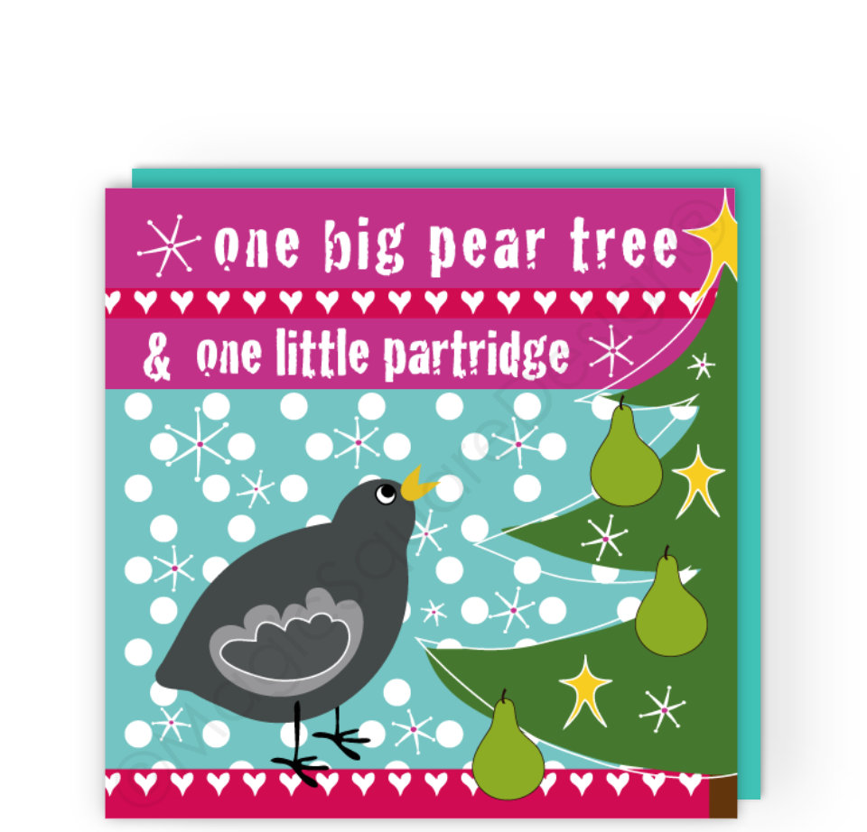 One Partridge Christmas Card