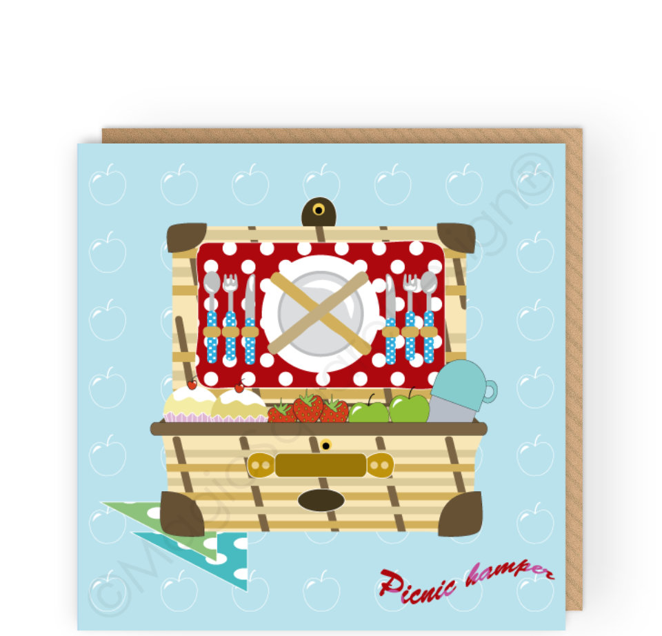 Picnic Hamper Greetings Card
