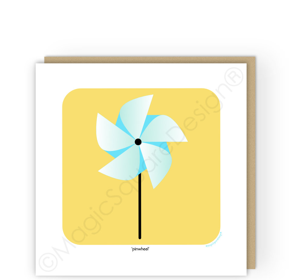 Pinwheel Greetings Card