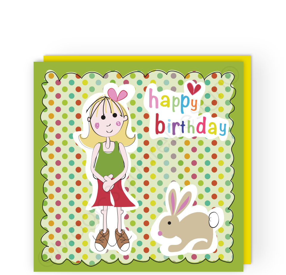 Polka Dot Birthday Greetings Card