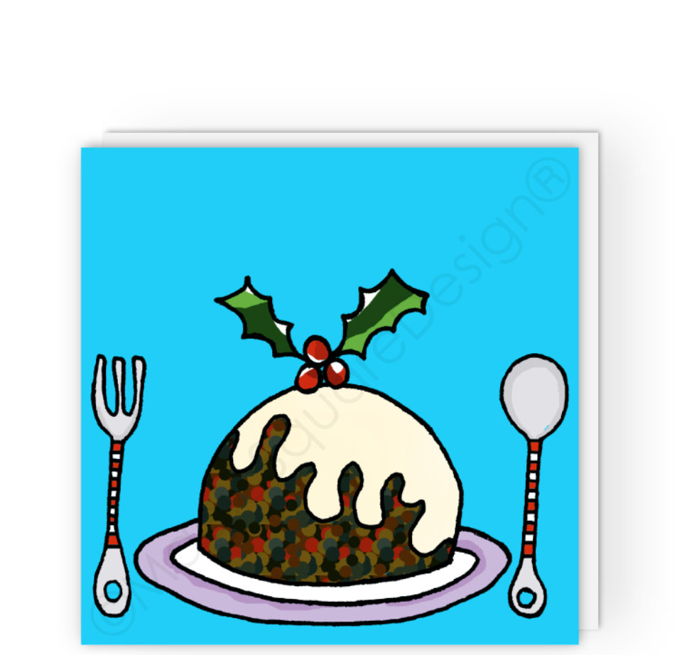 Christmas Pudding Card