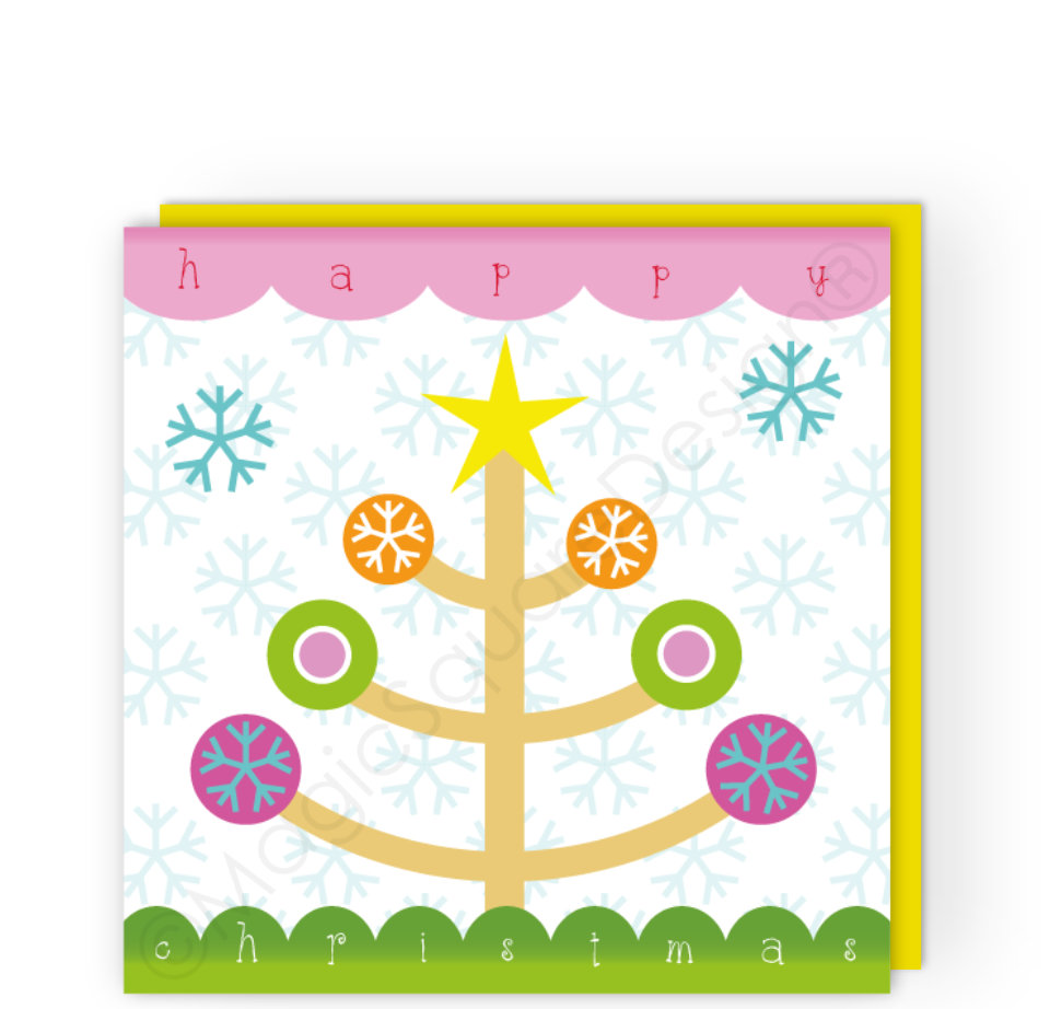 Scandi Flakes Christmas Card