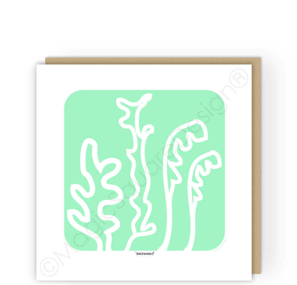 Seaweed Greetings Card