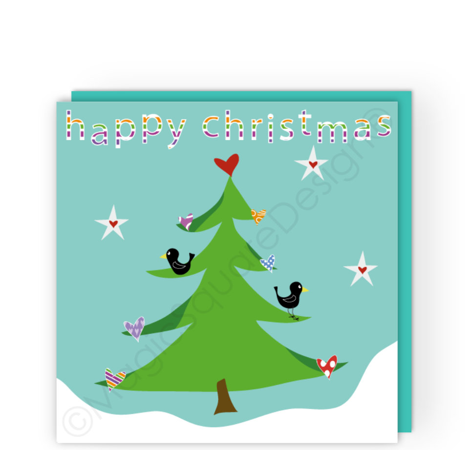 Star Gazing Christmas Card