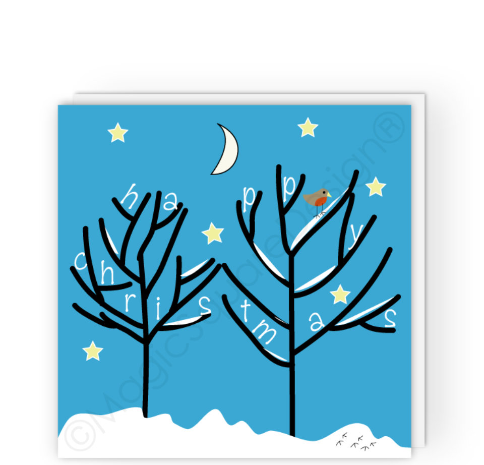 Starry Sky Christmas Card