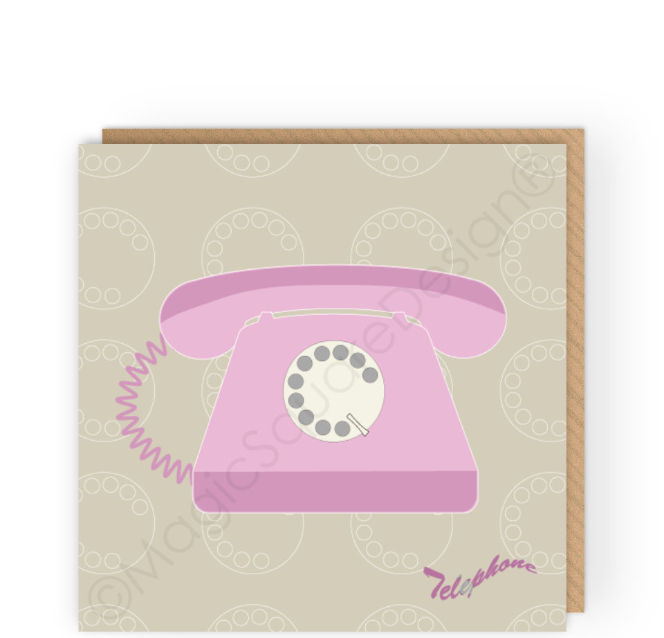 Telephone Greetings Card