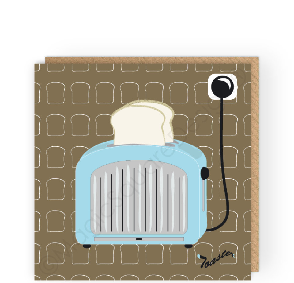Toaster Greetings Card