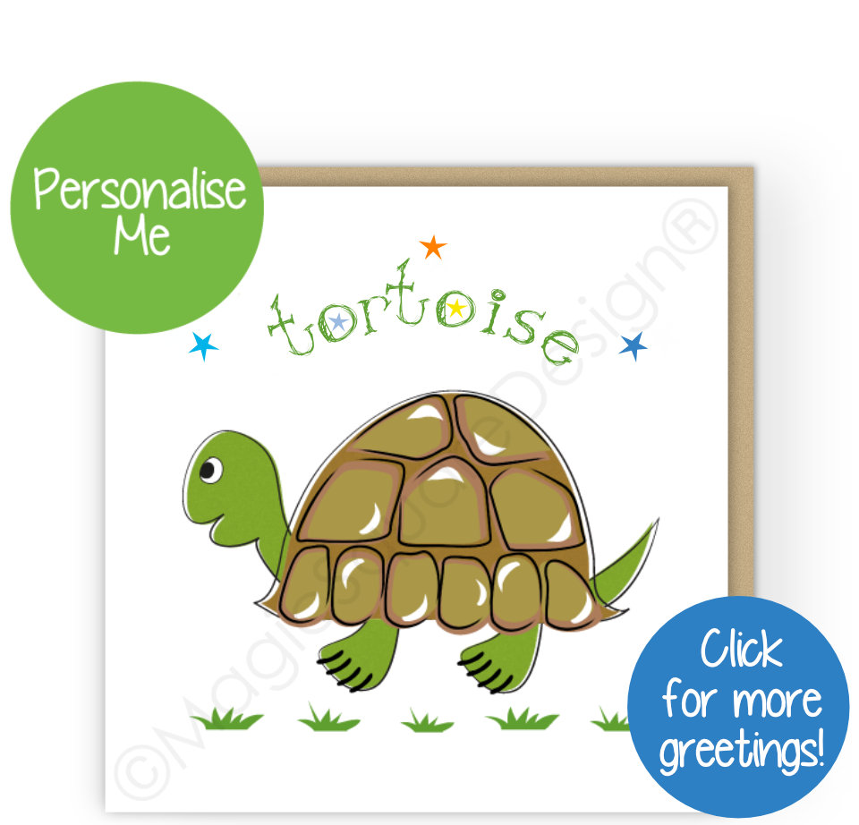 Tortoise Stars Greetings Cards