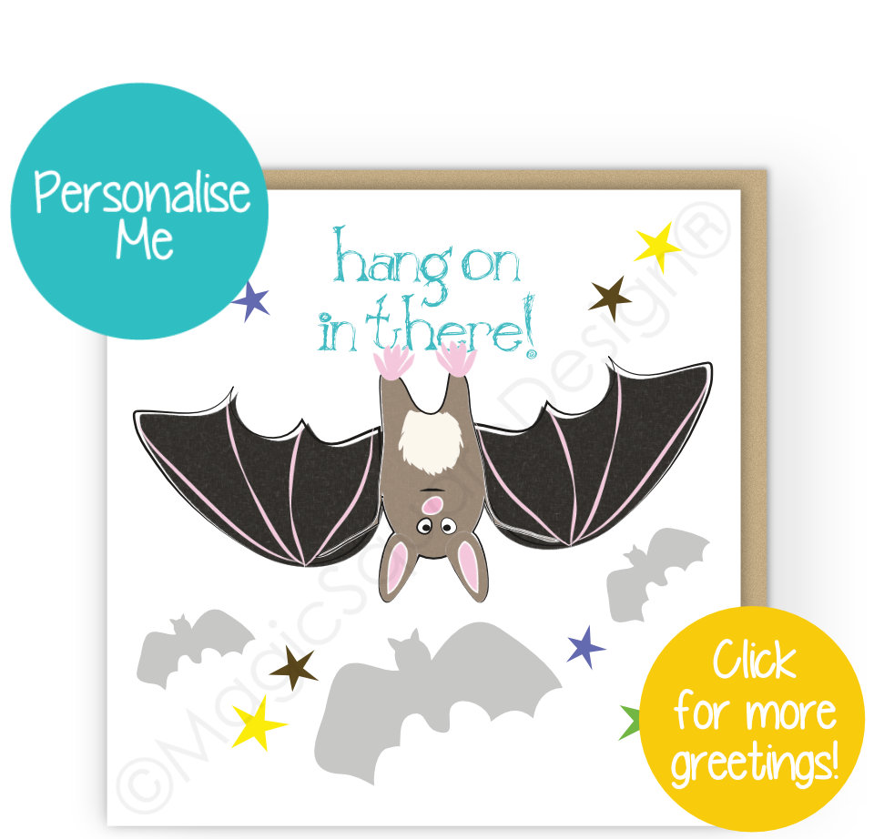 Bat Stars Greetings Cards