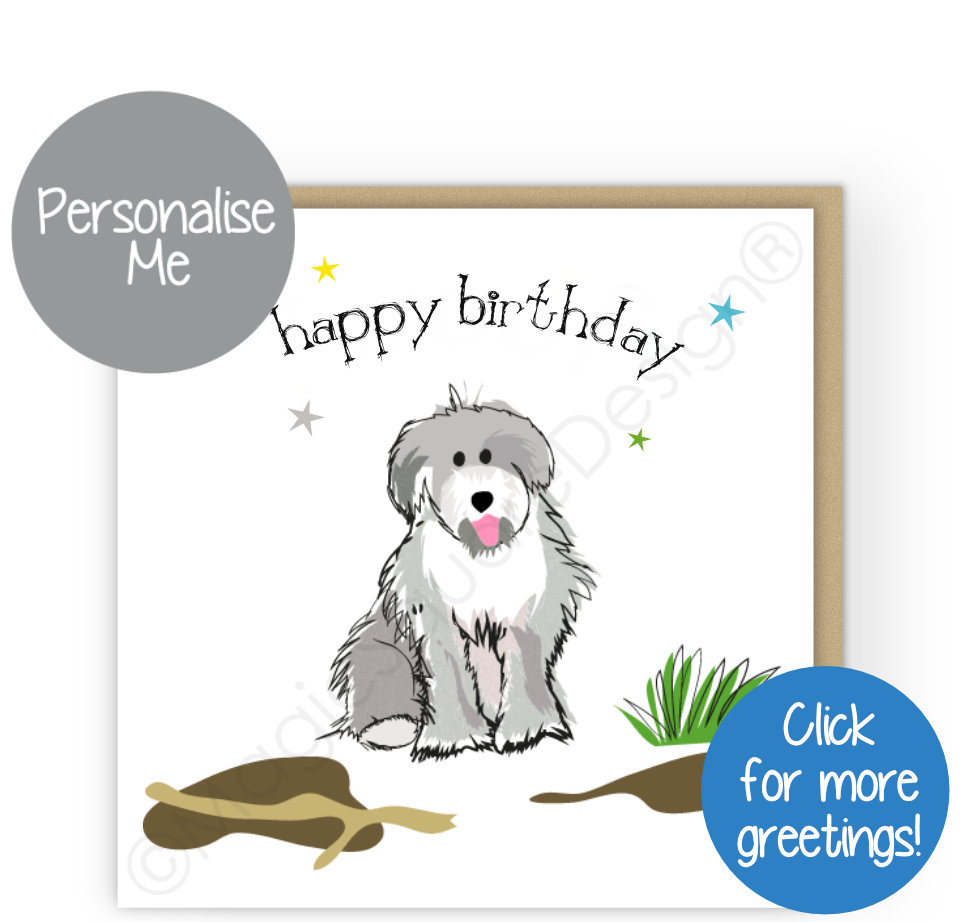 Woof Stars Greetings Cards