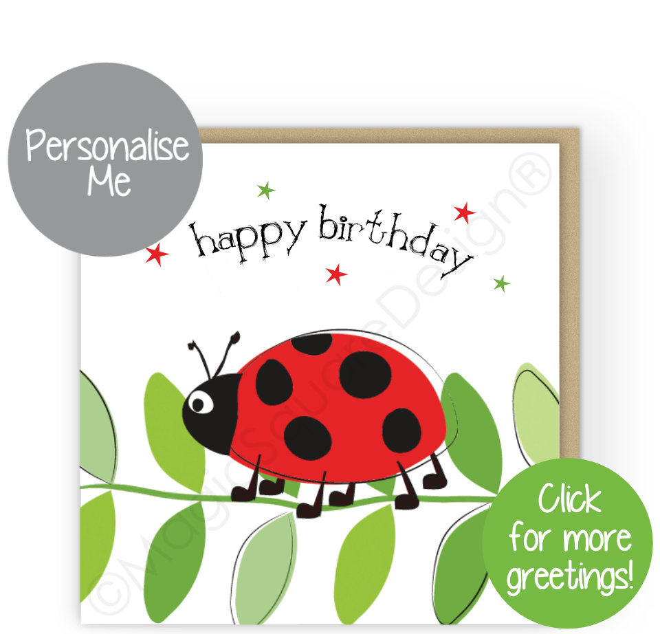 Ladybird Stars Greetings Cards