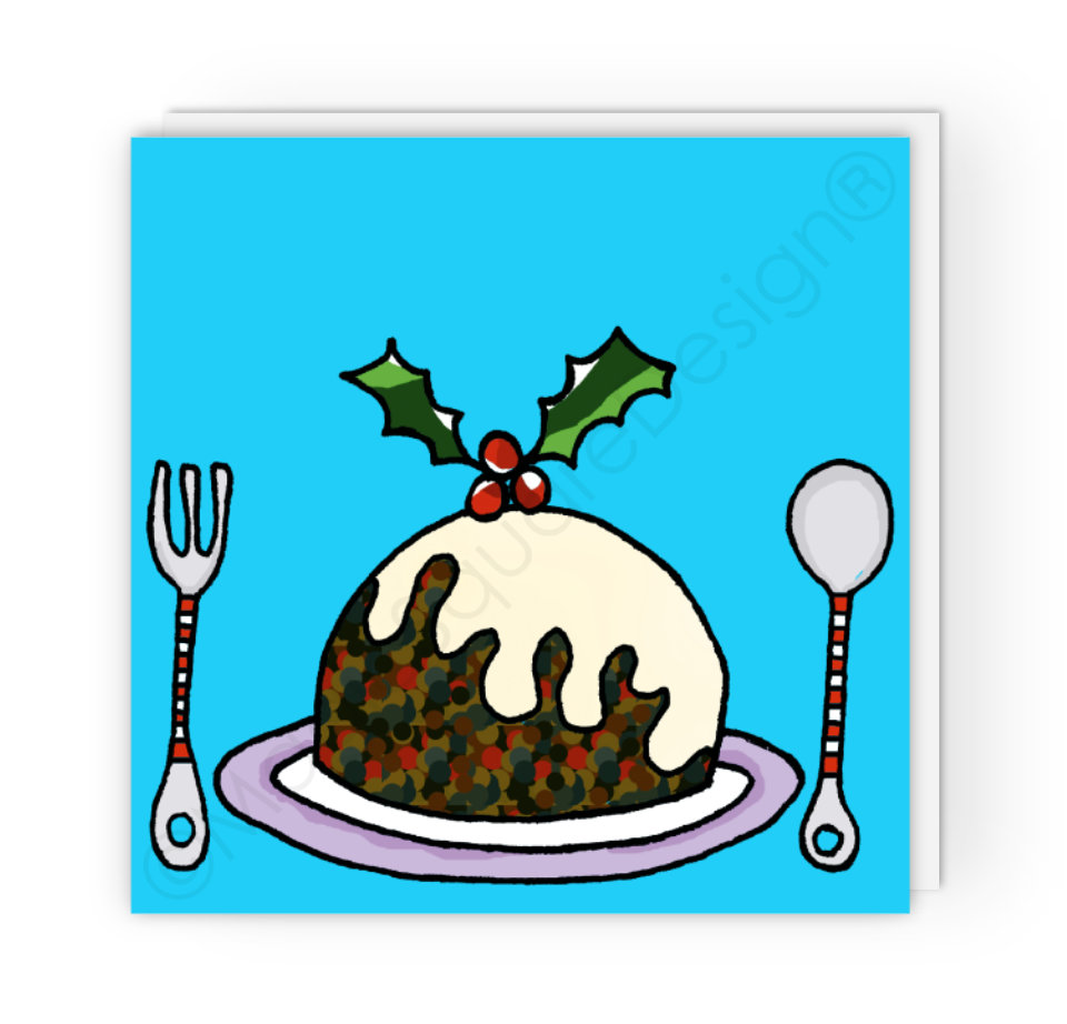 Pudding Christmas Card