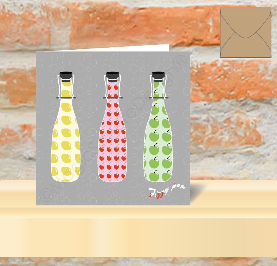 Fizzy Pop Greetings Card