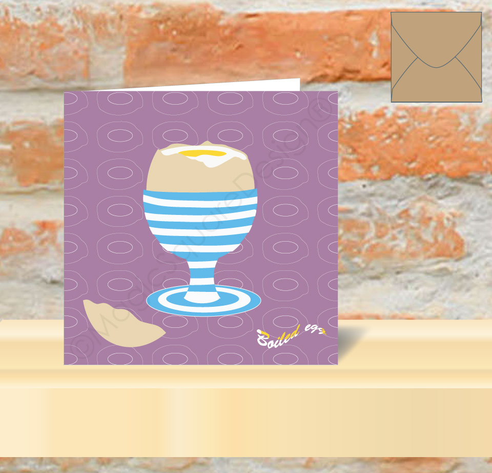 Boiled Egg Greetings Card