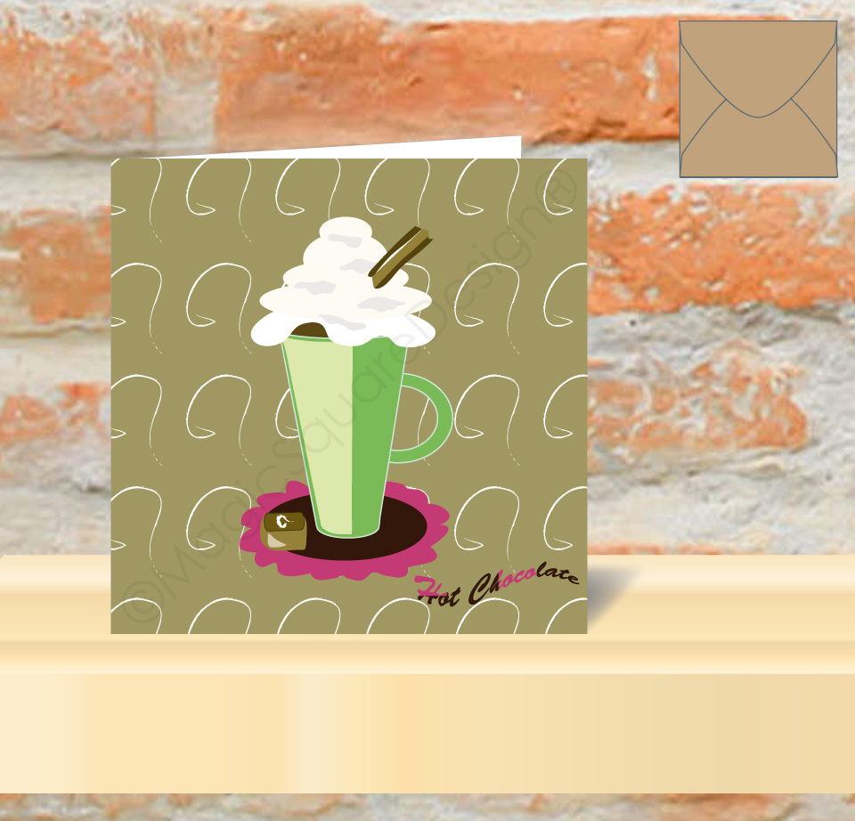 Hot Choc Greetings Card