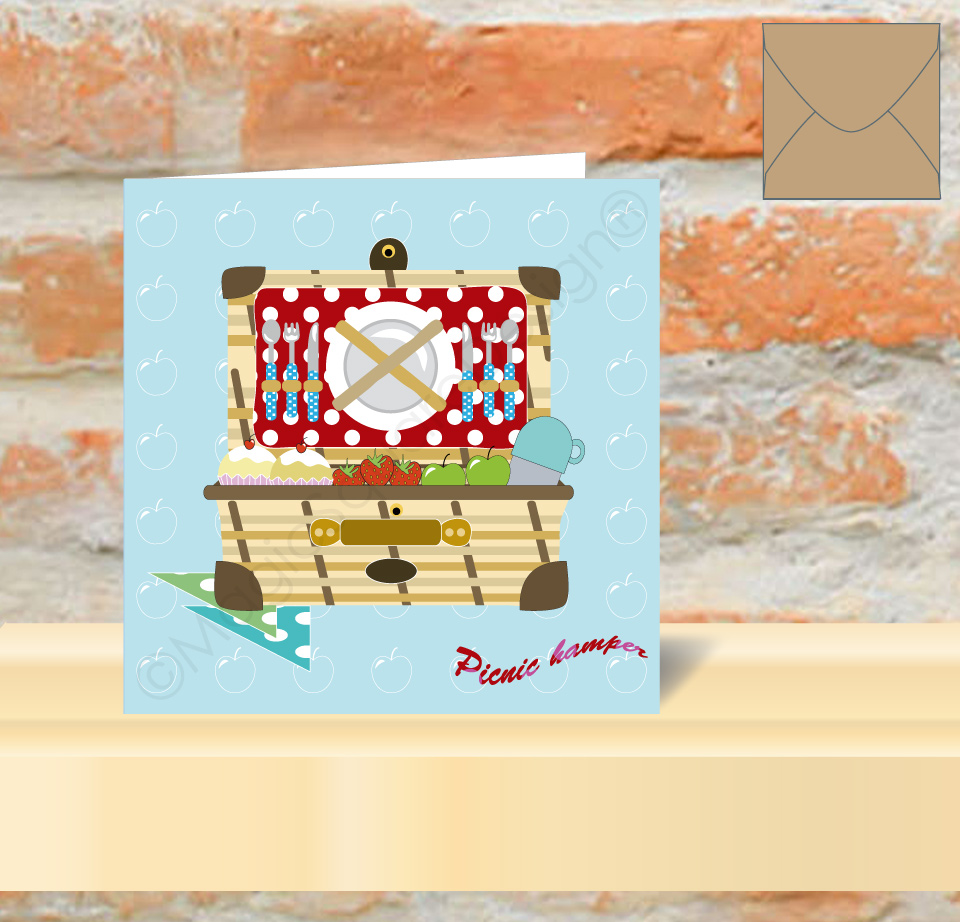 Picnic Hamper Greetings Card