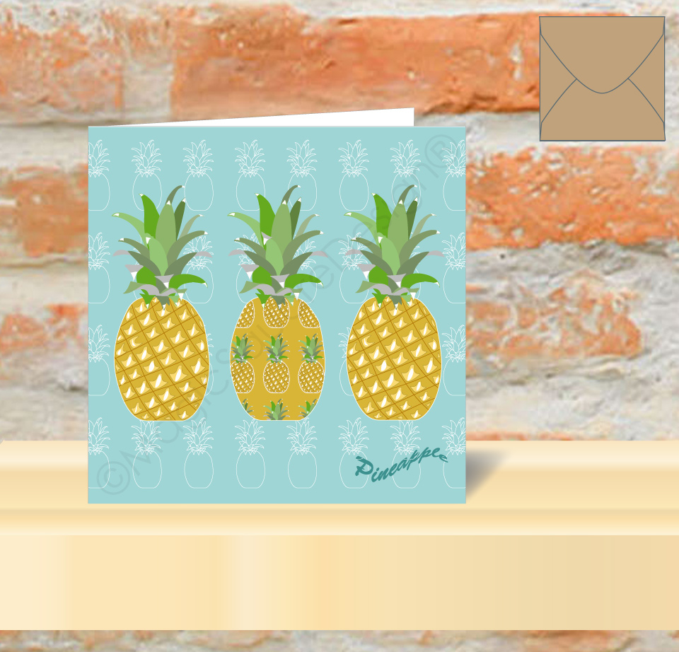 Pineapple Greetings Card