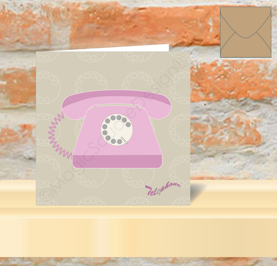 Telephone Greetings Card