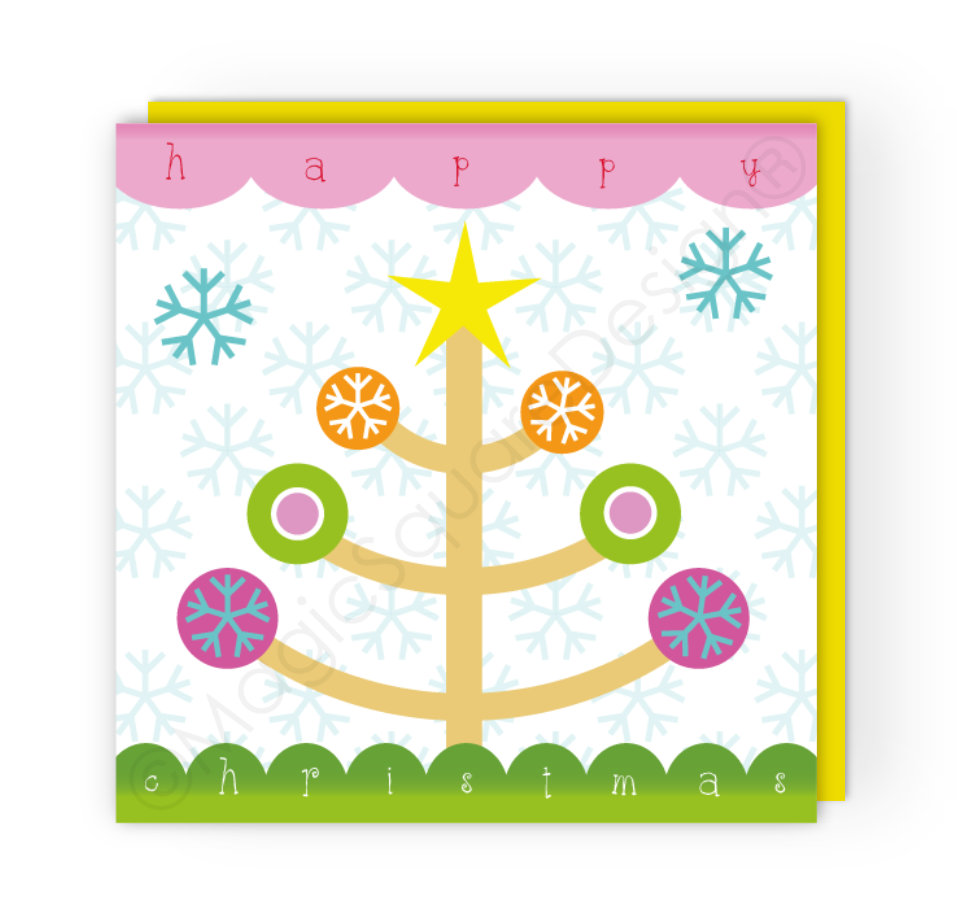 Scandi Flakes Christmas Card