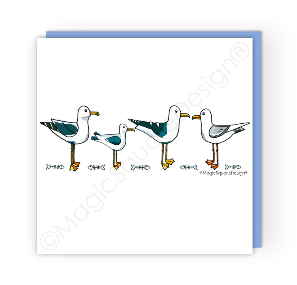 Seagulls Greeting Card