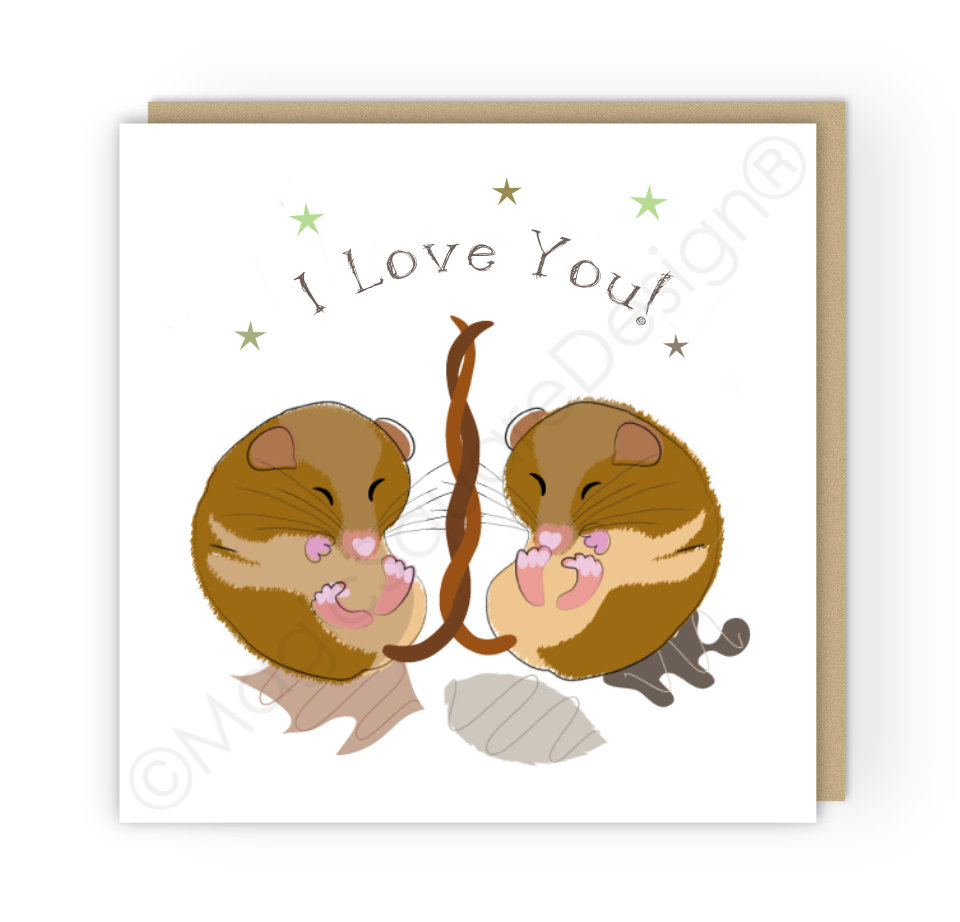Shhhh I Love You Stars Greetings Card