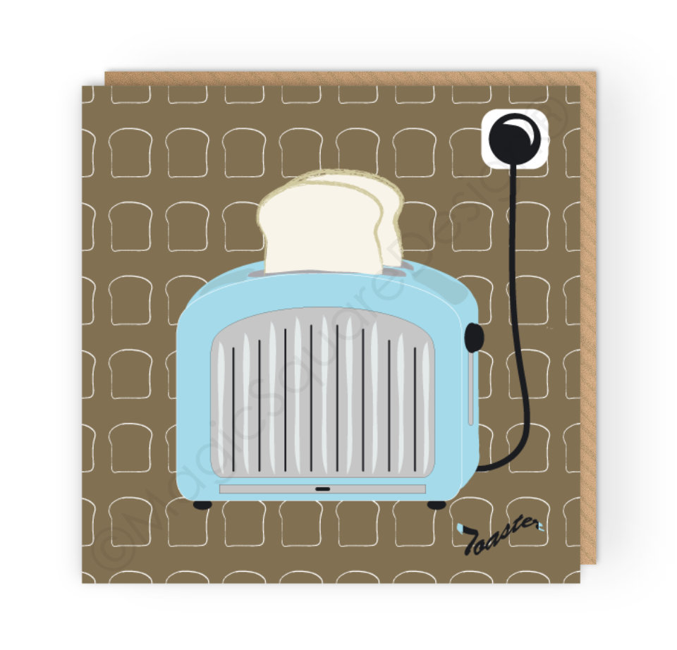 Toaster Greetings Card